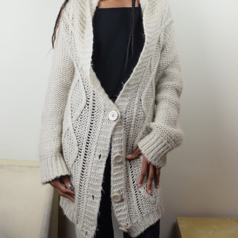 Beige Warm Cardigan